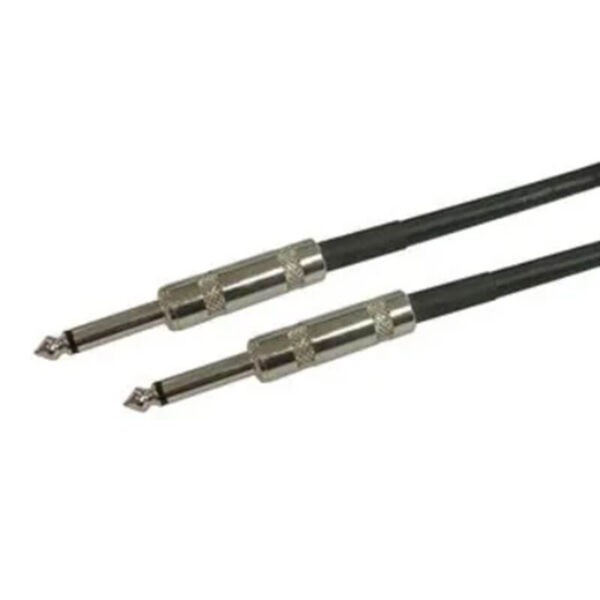 PULSE PLS00624 Loudspeaker Audio Lead – 6.35mm (1/4”) Jack to Jack 10m Black