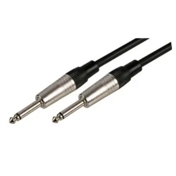 PRO SIGNAL PSG01299 Loudspeaker Cable, 6.35mm (1/4”) Jack to Jack 1.5m Lead Black